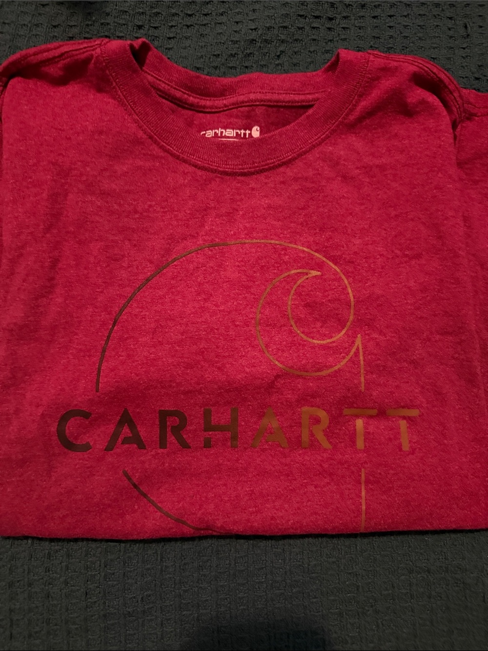Carhartt dark plum Logo Crewneck Tee